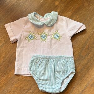 The Bailey Boys Baby Diaper set with Turtle Design